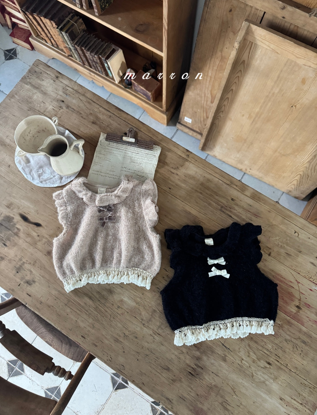 韓國童裝 25秋冬 | MA25428 SWEET VEST (BABY & KIDS)