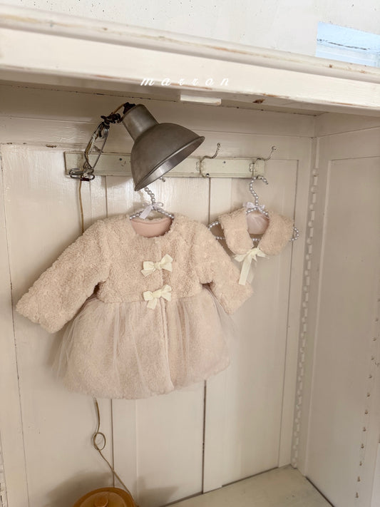 韓國童裝 25秋冬 | MA25424 ROSE COAT (CAPE SET) (BABY & KIDS)