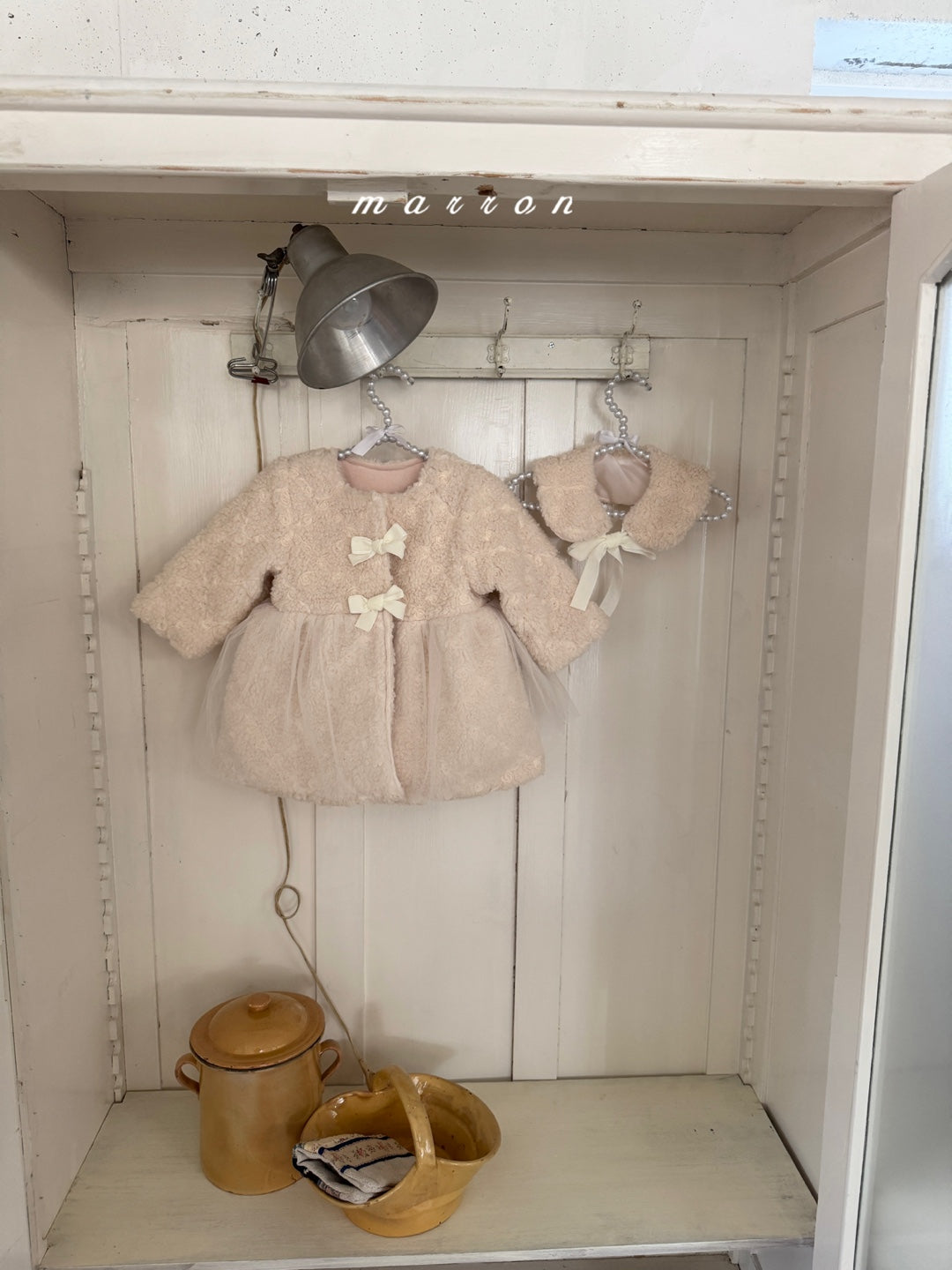 韓國童裝 25秋冬 | MA25424 ROSE COAT (CAPE SET) (BABY & KIDS)