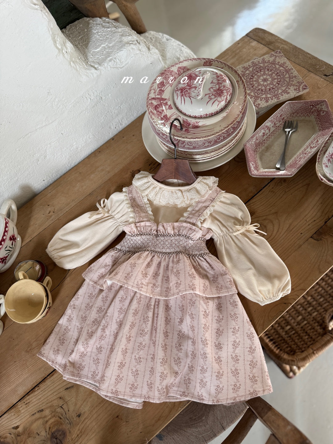 韓國童裝 25秋冬 | MA25454 LAUREN DRESS (BABY & KIDS)