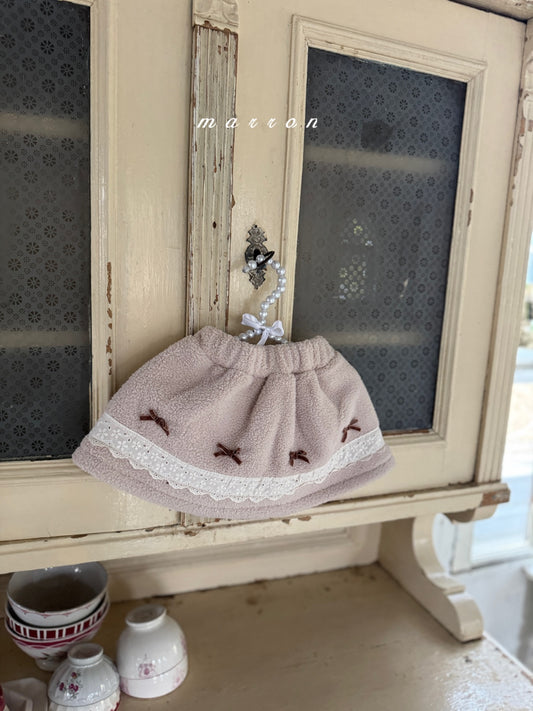韓國童裝 25秋冬 | MA25447 RIBBON FUR SKIRT (BABY & KIDS)