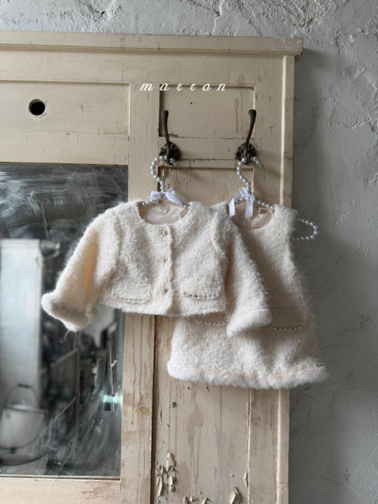 韓國童裝 25秋冬 | MA25450 PEARL DRESS (BABY & KIDS)