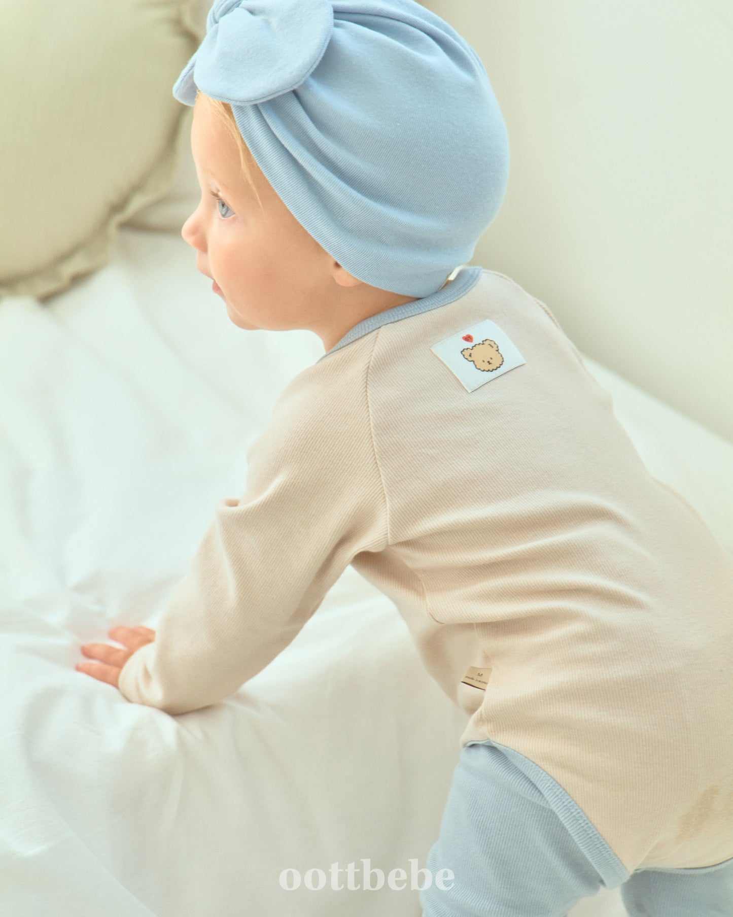 韓國童裝 | OT25335 2-tone Baby Suit with Leggings