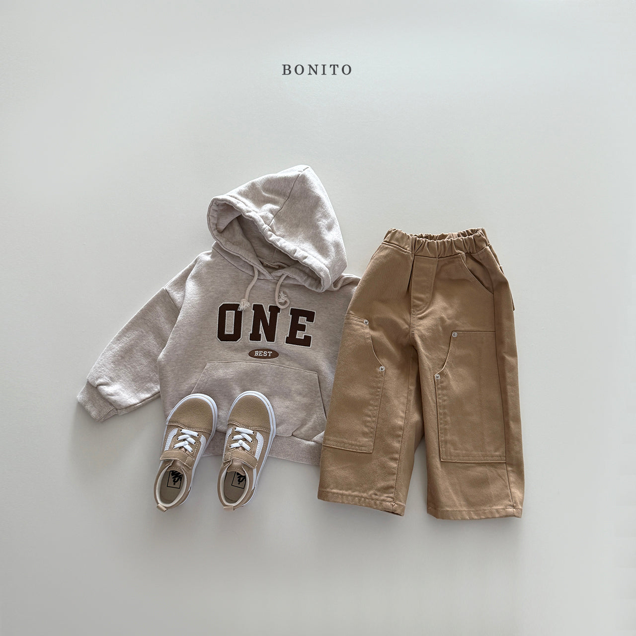 韓國童裝 25秋| BT25322 ONE HOODED MTM 親子裝 (70-140CM)