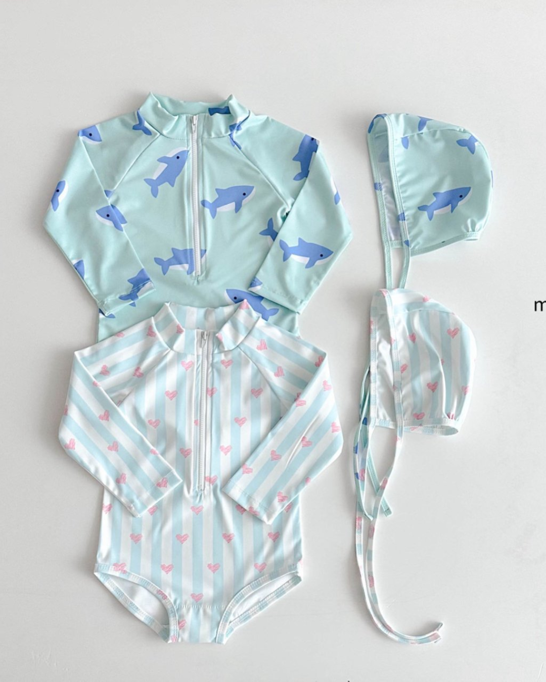 韓國童裝 Swimwear🩱🛟 mybebe Summer Zipper Rash Guard
