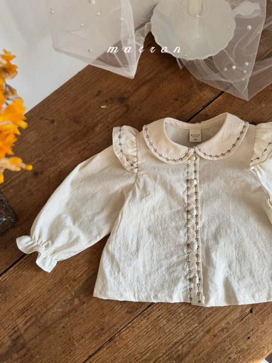 韓國童裝 26春 | MA26111 Heart Blouse