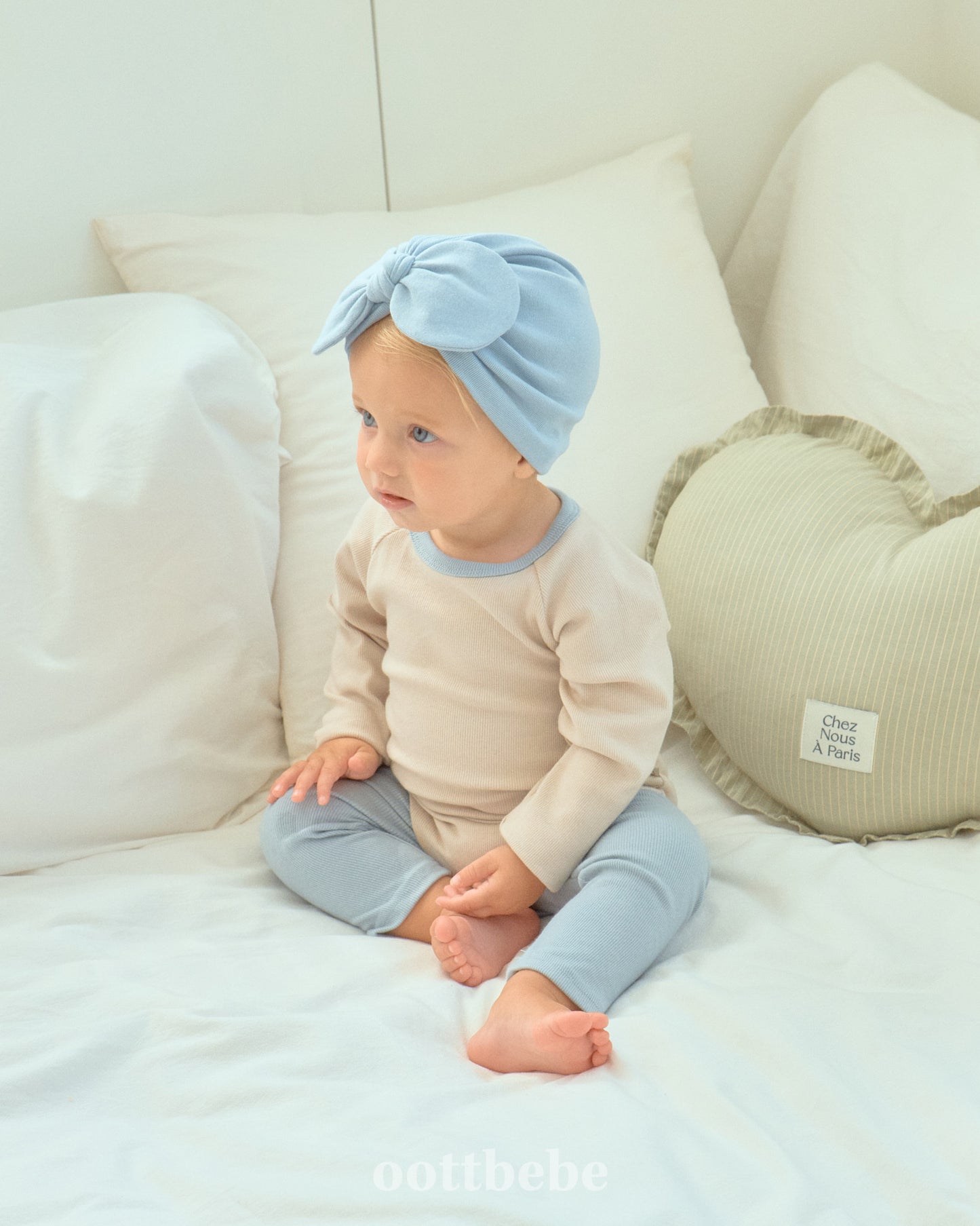 韓國童裝 | OT25335 2-tone Baby Suit with Leggings