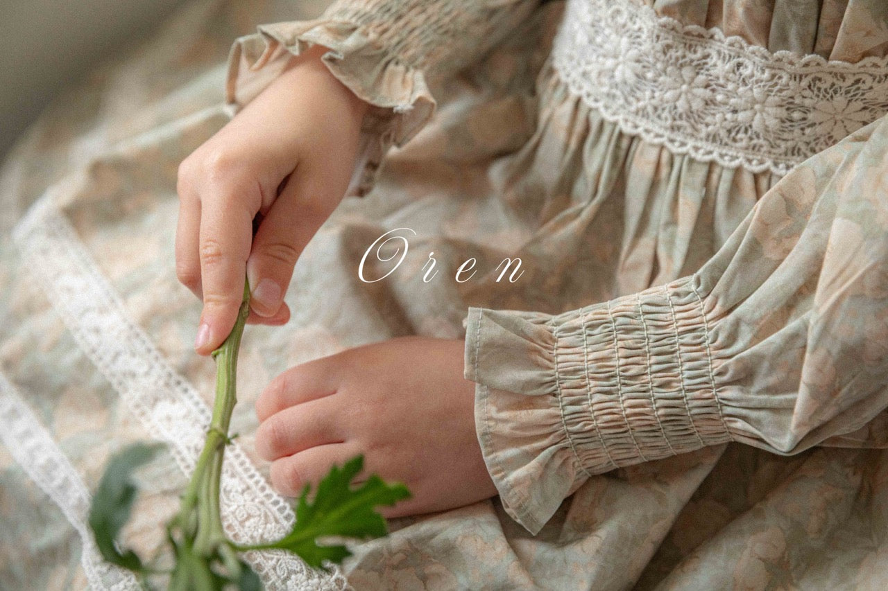 韓國童裝 25秋 | OR25345 Fleurin Flower One Piece
