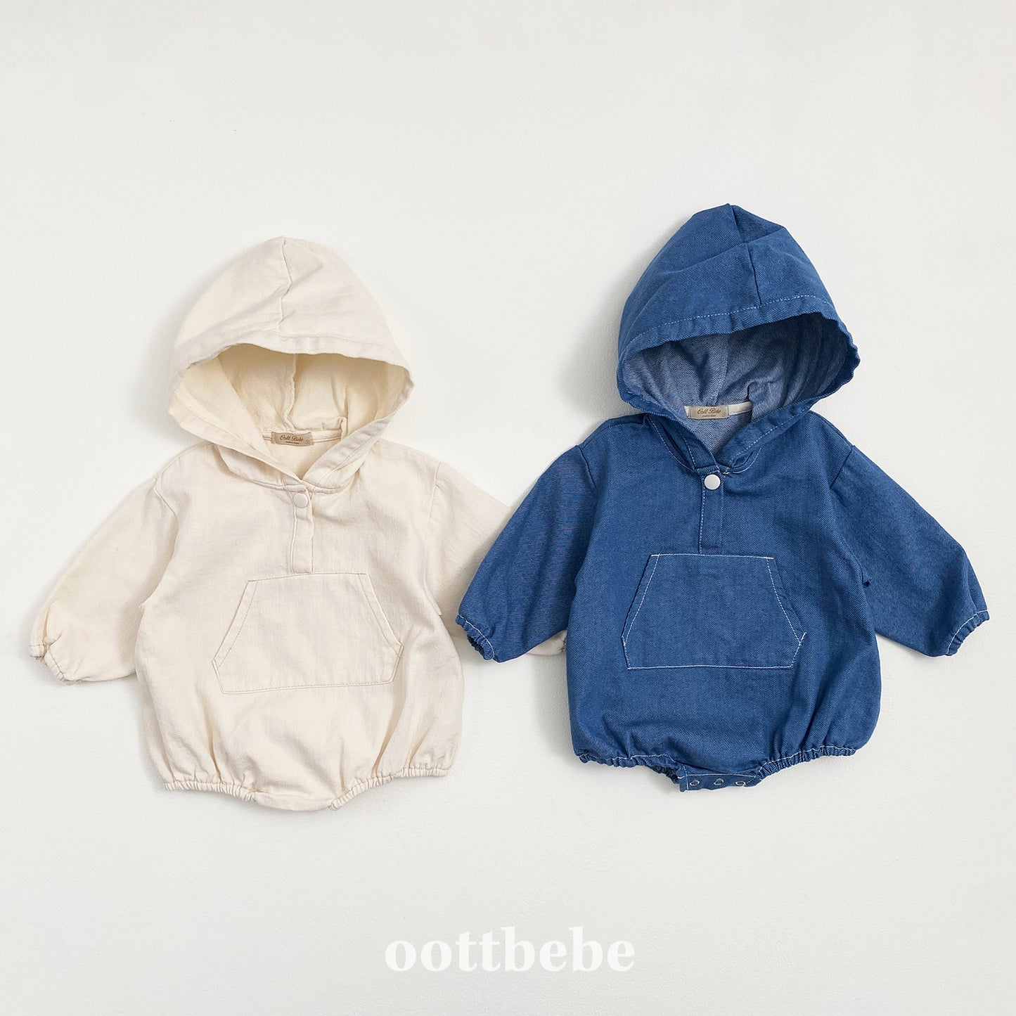 韓國童裝 | OT25359 Denim Baby Suit