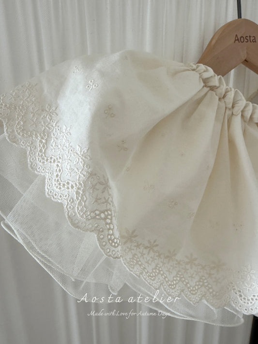韓國童裝 26秋| AO19 Lace Skirt 裙子 (FREE)