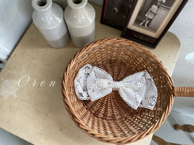 韓國童裝 25秋 | OR25310 Lace Ribbon Hairband