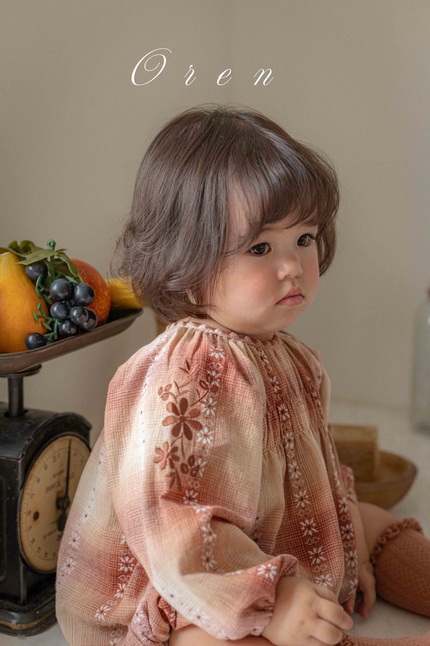 韓國童裝 25秋 | OR25332 Autumn Mellow Check Baby Suit