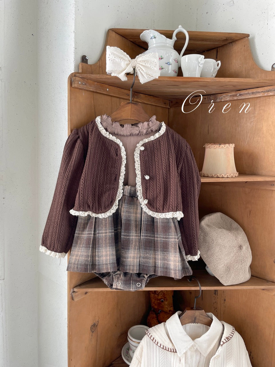 韓國童裝 25秋 | OR25314 Jewel Bolero Cardigan