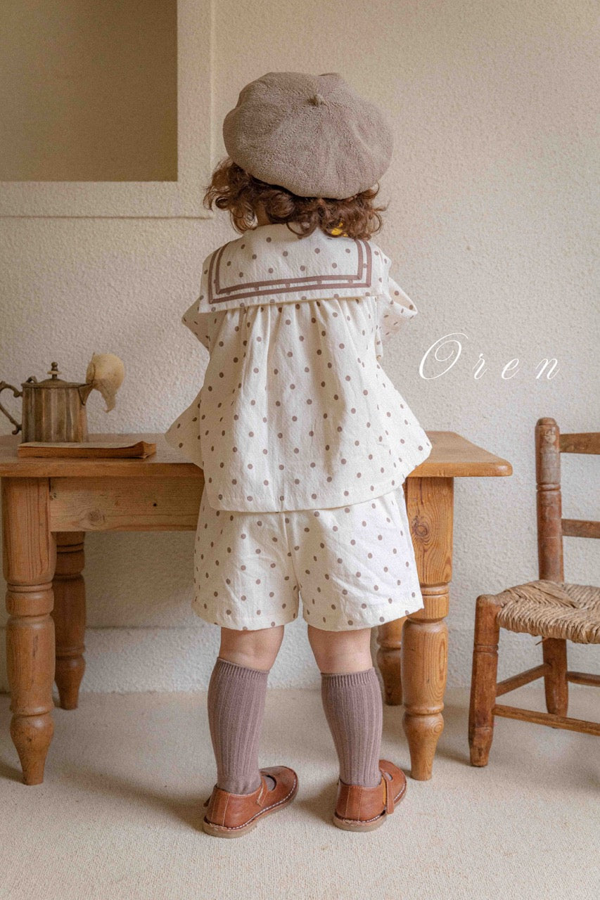 韓國童裝 25秋 | OR25312 Lucien Marine Collection - Top and bottom Set