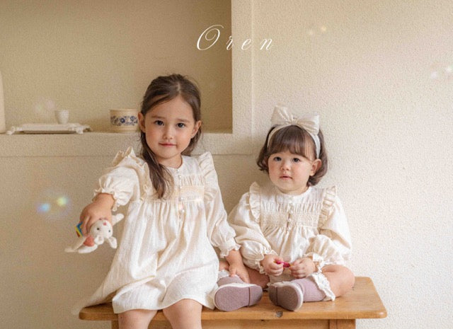 韓國童裝 25秋 | OR25324 Miel Smokin OPS & Baby Suit
