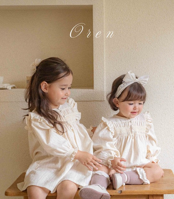 韓國童裝 25秋 | OR25324 Miel Smokin OPS & Baby Suit
