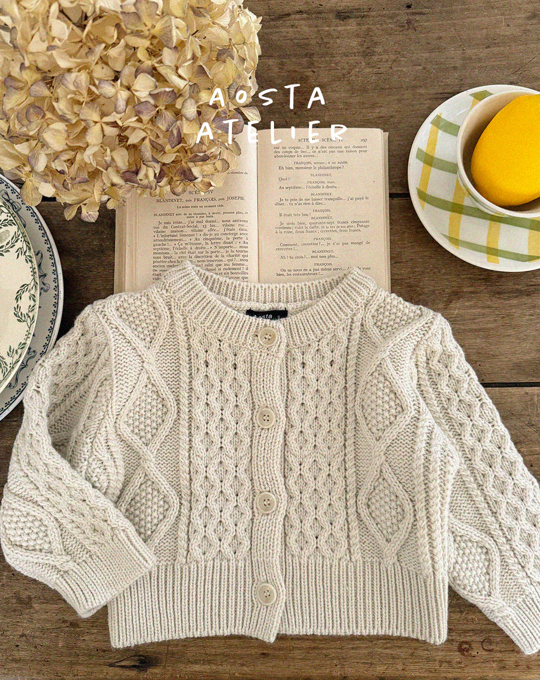 現貨▷ 韓國童裝 25春 | AO25109 CARDIGAN (2-3y)