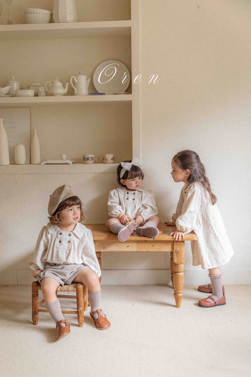 韓國童裝 25秋 | OR25319 Jacquard Double Collection - Baby Suit