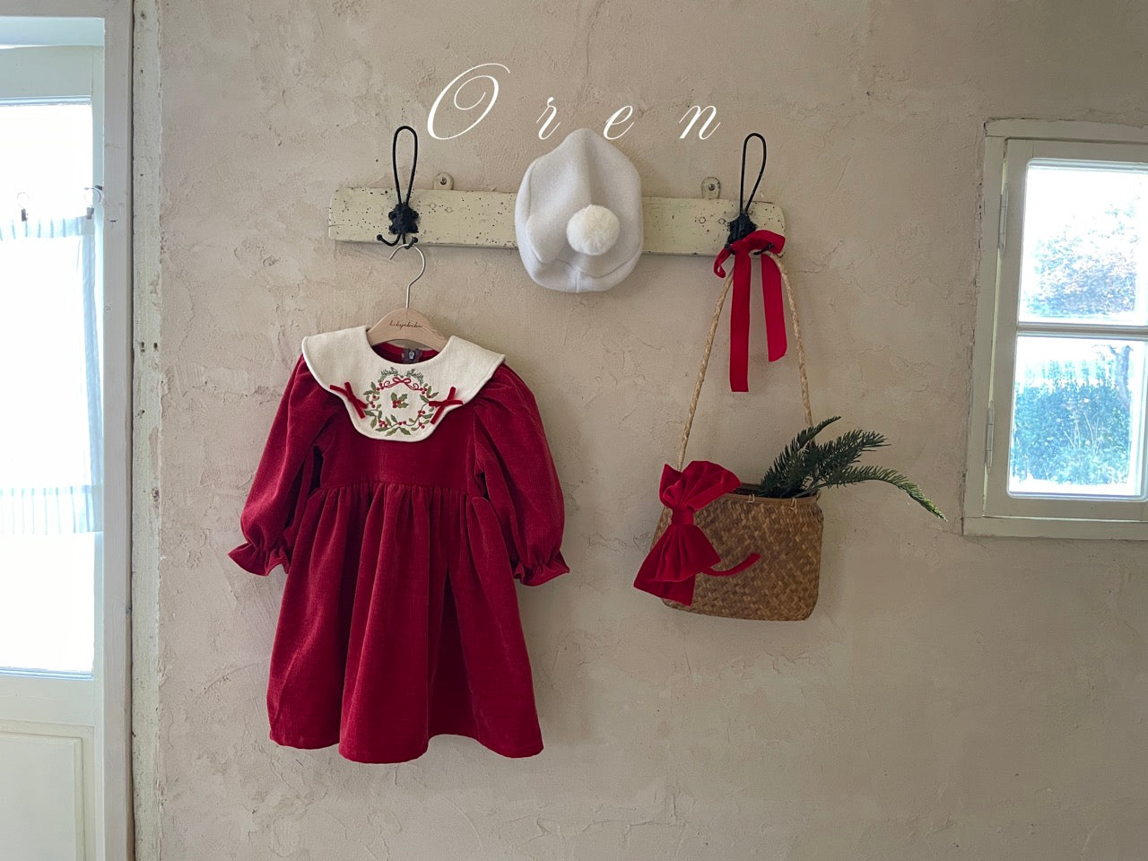 韓國童裝 25秋冬 | OR25503 聖誕款 Carol Carol Dress