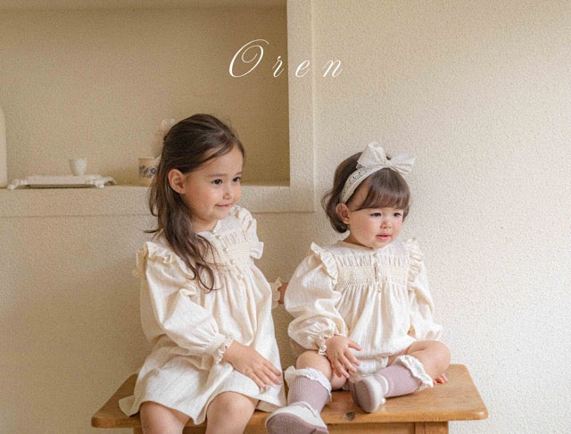 韓國童裝 25秋 | OR25324 Miel Smokin OPS & Baby Suit