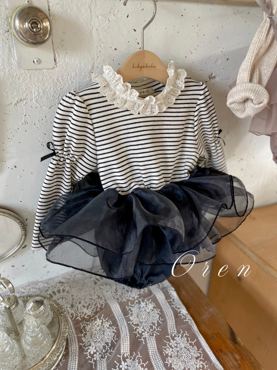 韓國童裝 25秋 | OR25320 Marinette organza Baby Suit