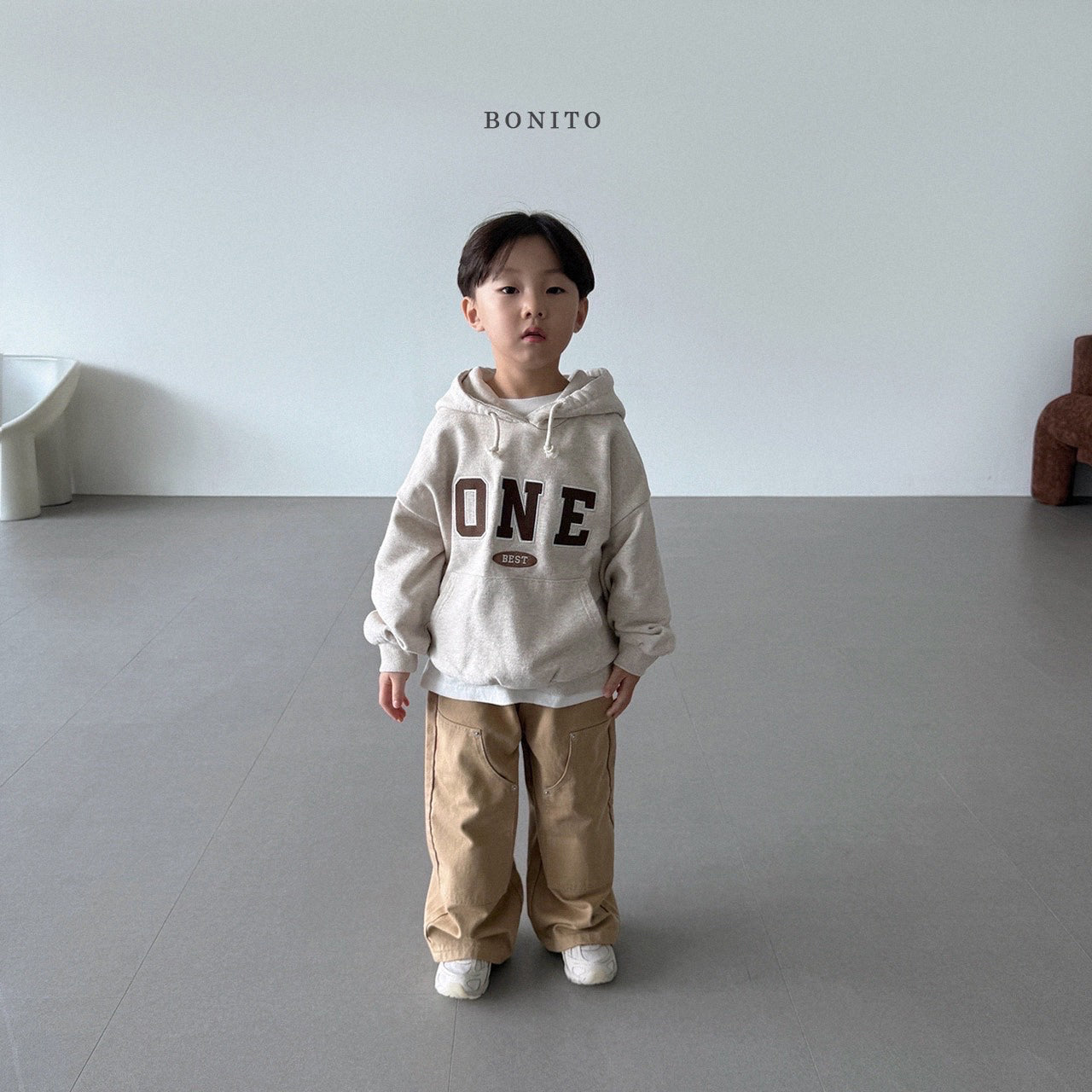 韓國童裝 25秋| BT25322 ONE HOODED MTM 親子裝 (70-140CM)
