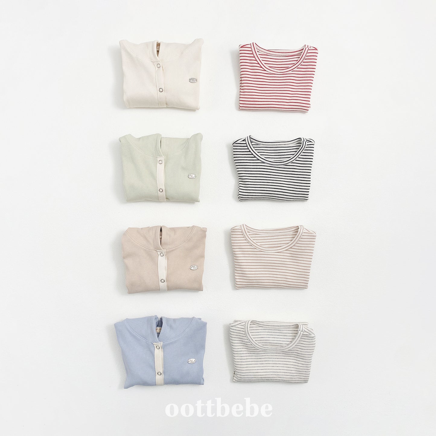 韓國童裝 | OT25321 Tee and Cardigan 2 set