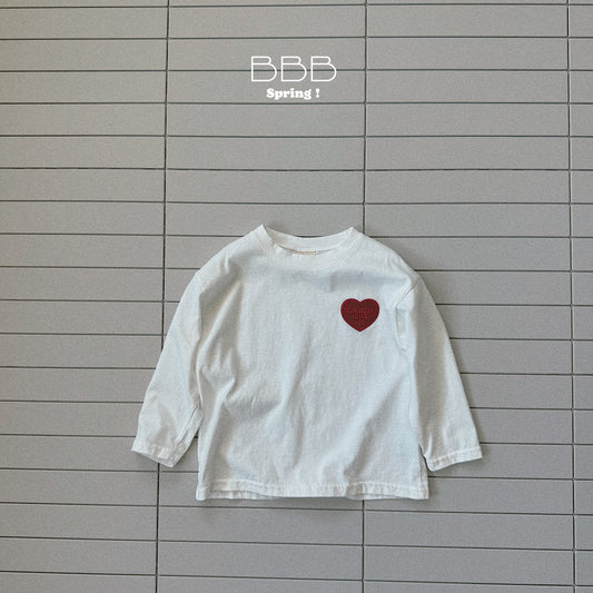 韓國童裝 26春 | BB06 Bebe Heart Box T-shirt (70-110cm)