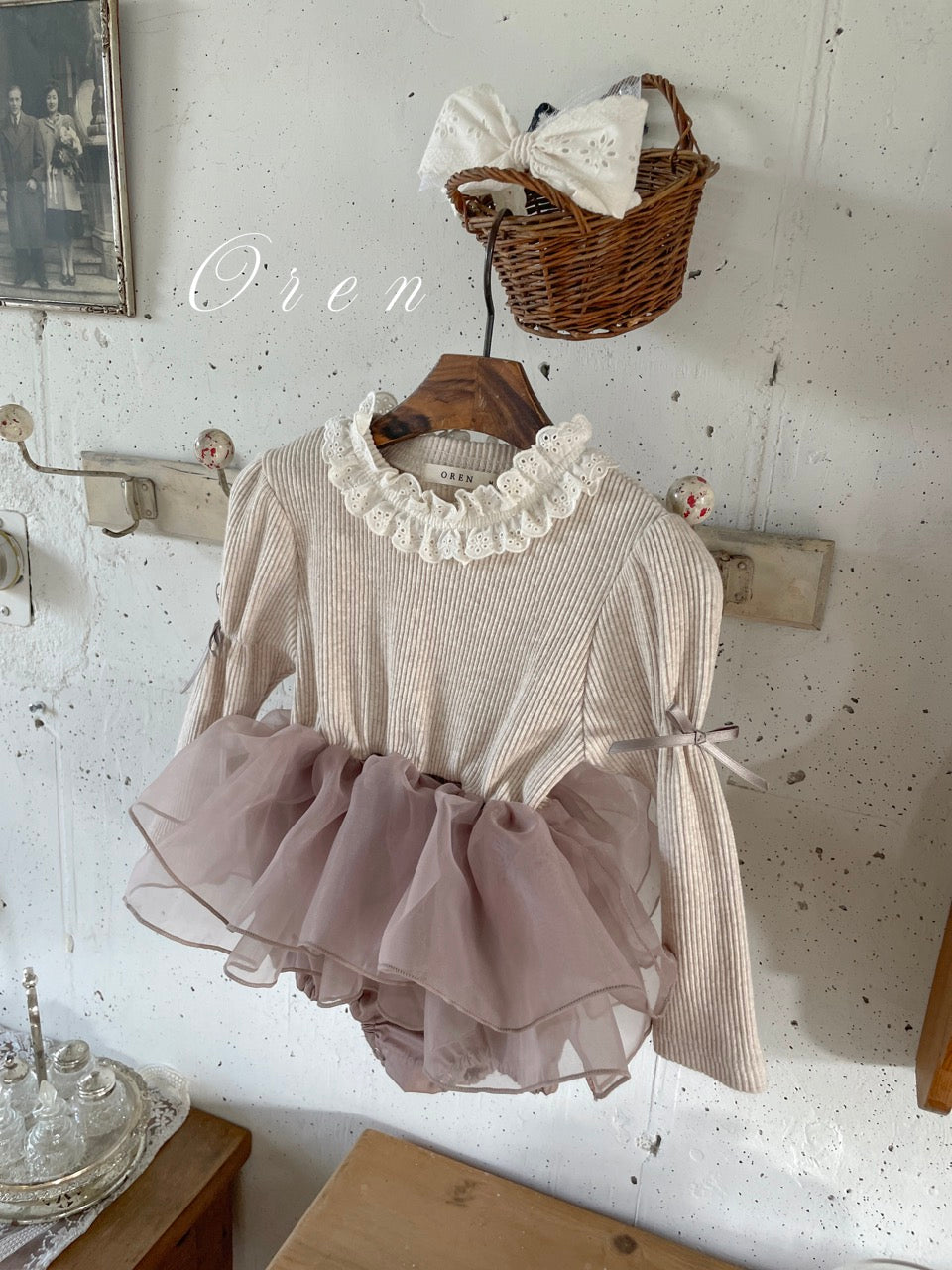 韓國童裝 25秋 | OR25320 Marinette organza Baby Suit