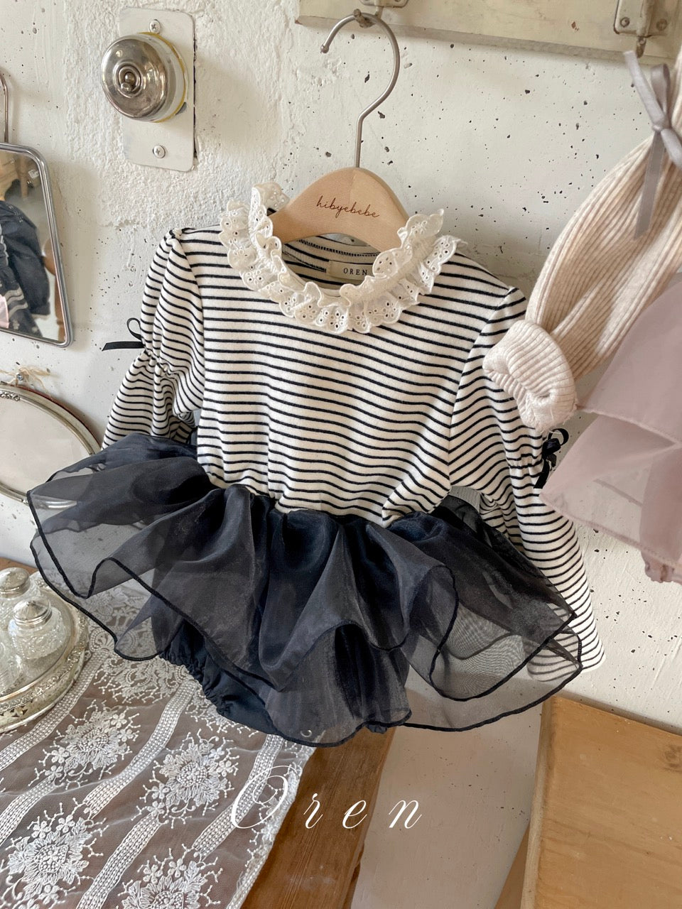 韓國童裝 25秋 | OR25320 Marinette organza Baby Suit