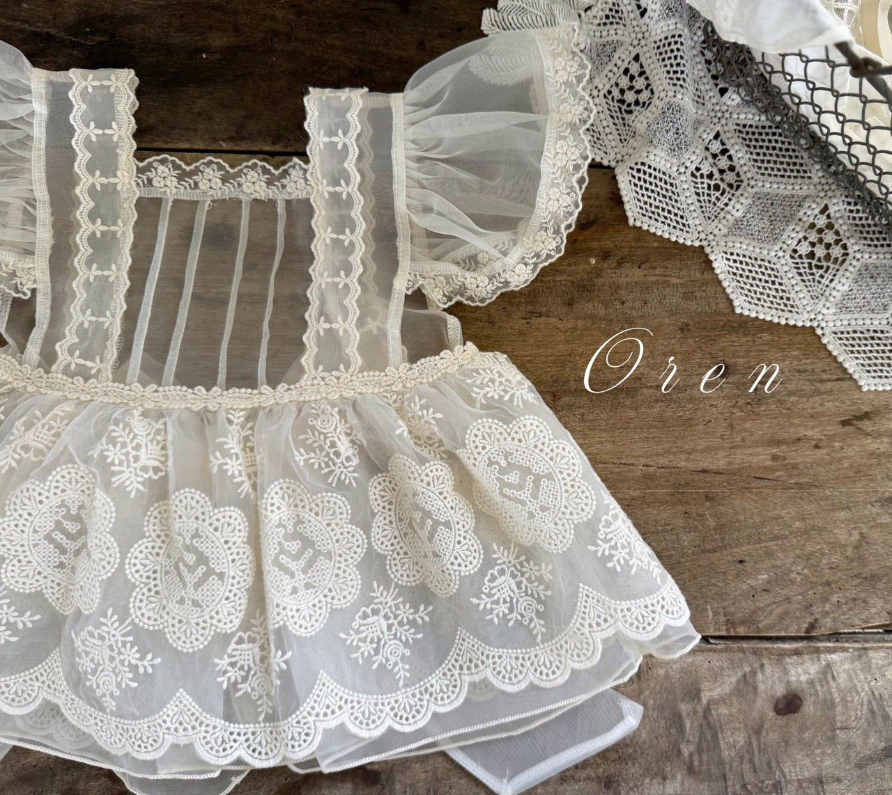 韓國童裝 25秋 | OR25347 Minette Organza Bustier