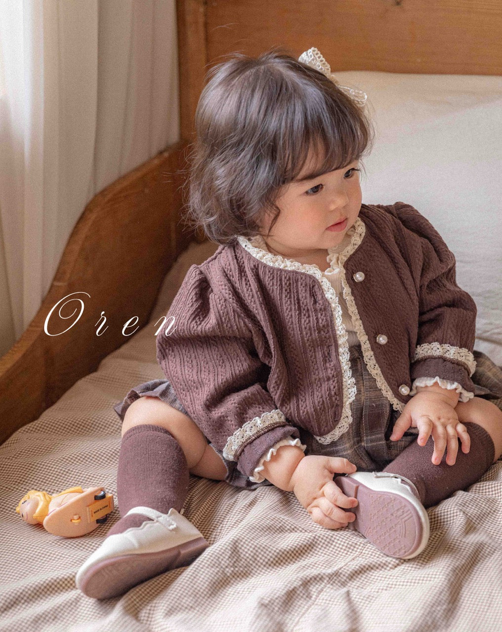 韓國童裝 25秋 | OR25314 Jewel Bolero Cardigan