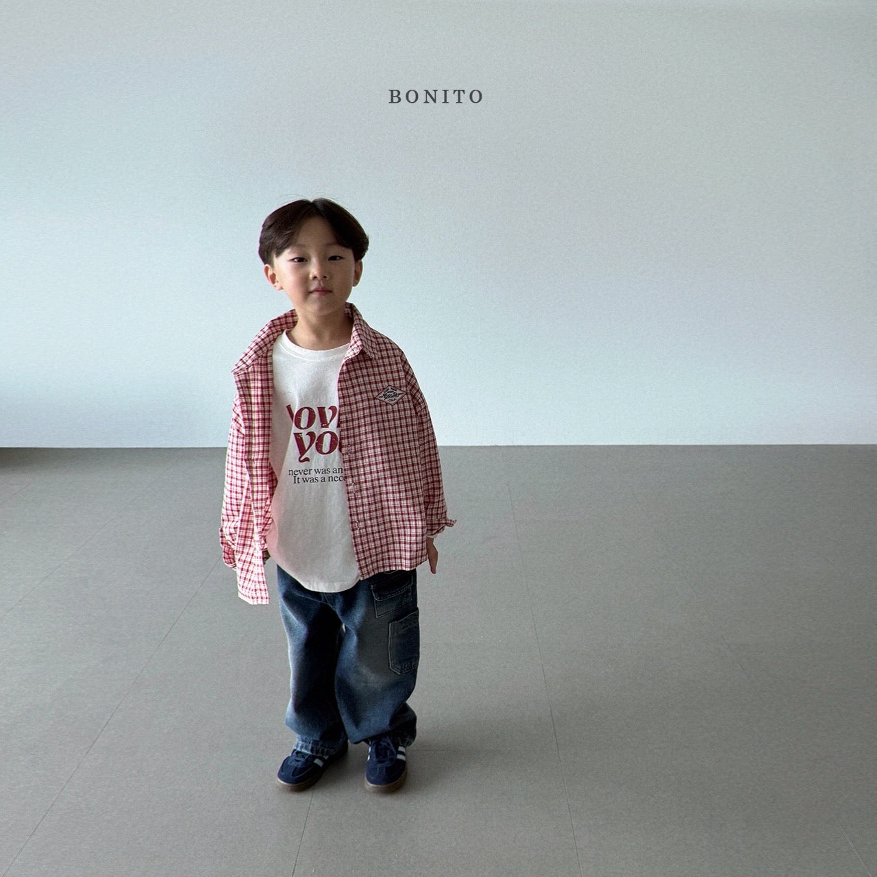 韓國童裝 25秋| BT25326 CHECKERED SHIRT (70-140CM)