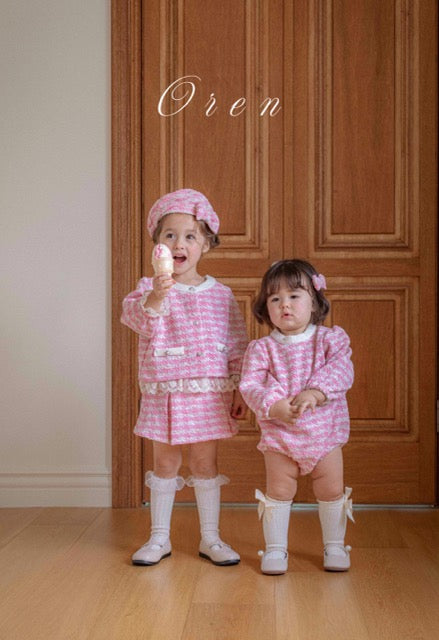 韓國童裝 25秋 | OR25311 Tweed Collection - Baby Suit