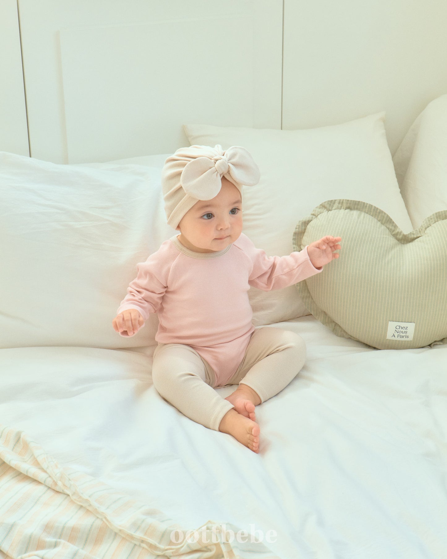 韓國童裝 | OT25335 2-tone Baby Suit with Leggings