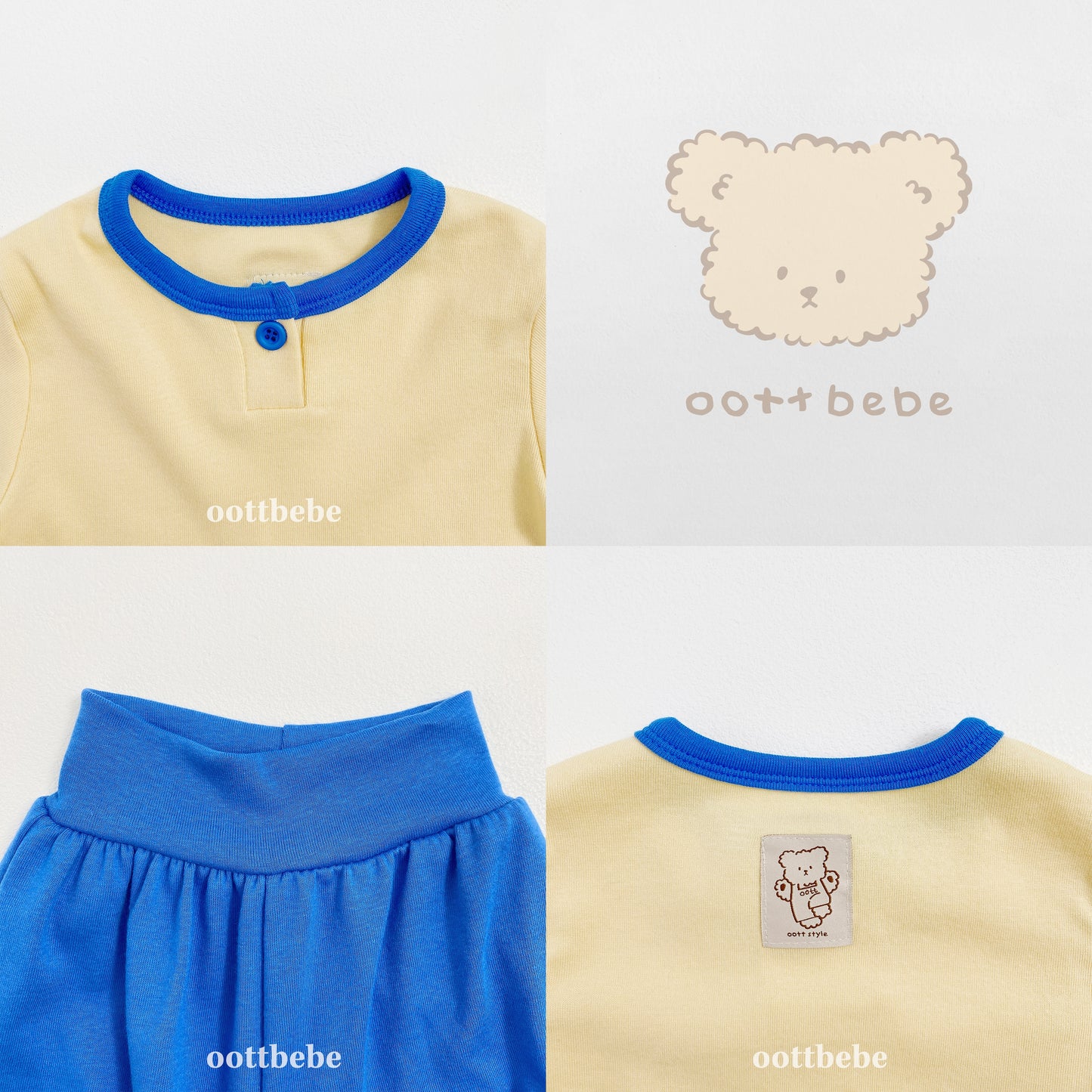 韓國童裝 | OT25337 Baby Top and Bottom Set