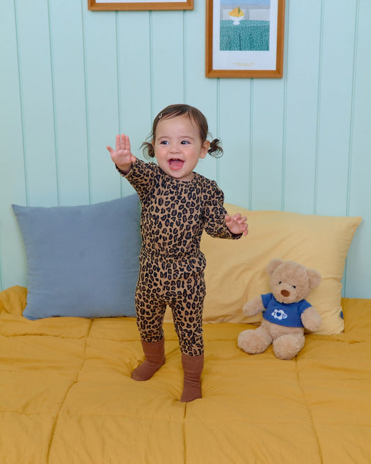 韓國童裝 26秋| OT33 Little Leopard Loungewear 家居服