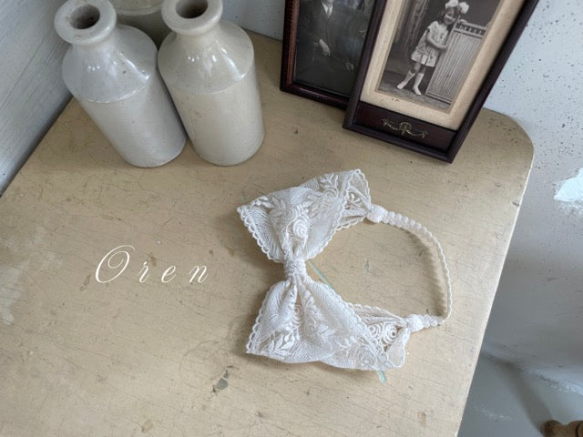 韓國童裝 25秋 | OR25310 Lace Ribbon Hairband