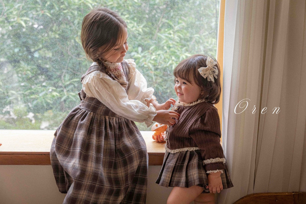 韓國童裝 25秋 | OR25314 Jewel Bolero Cardigan