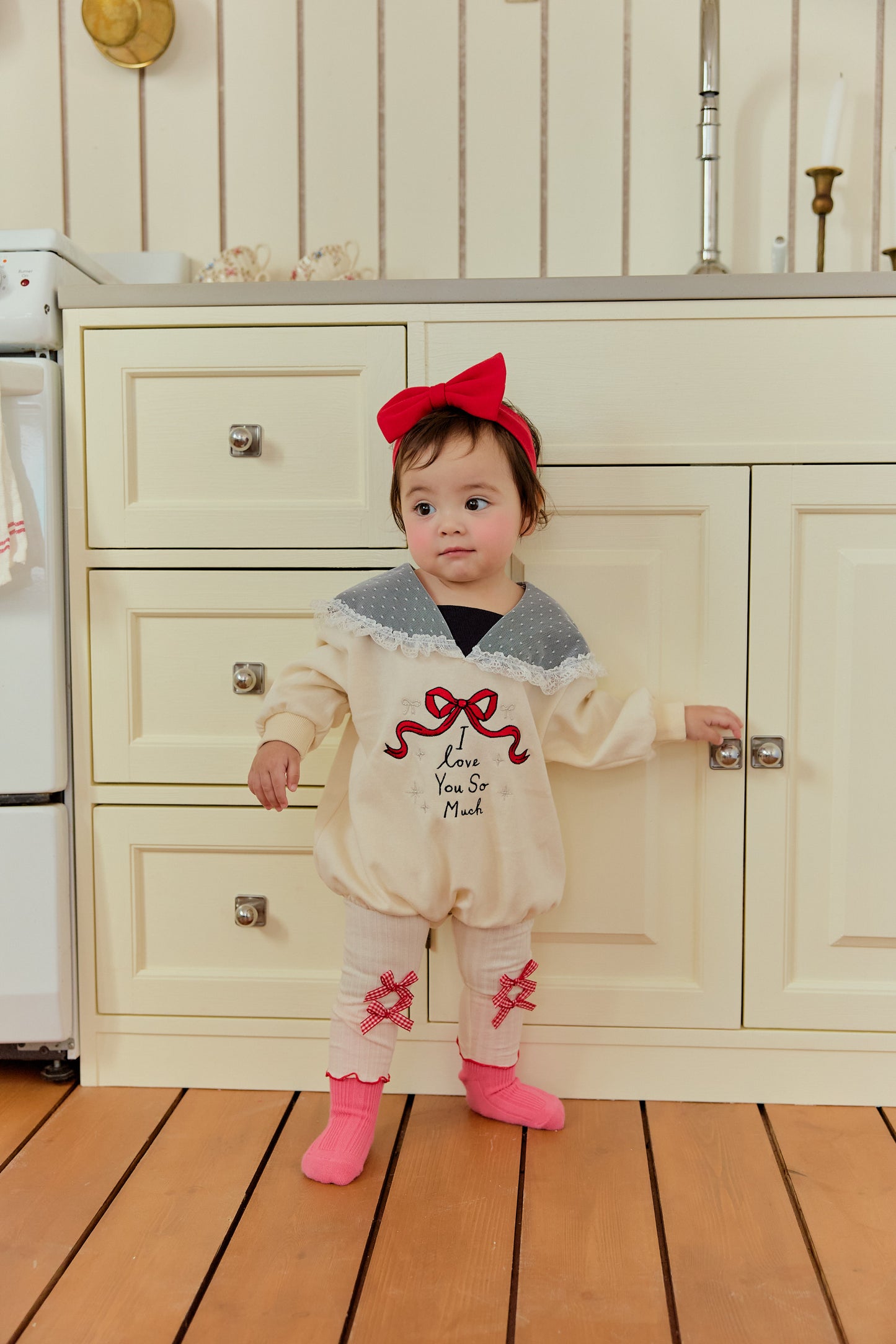 韓國童裝 26春 | SE15 水手領包屁衣 (70~90cm)