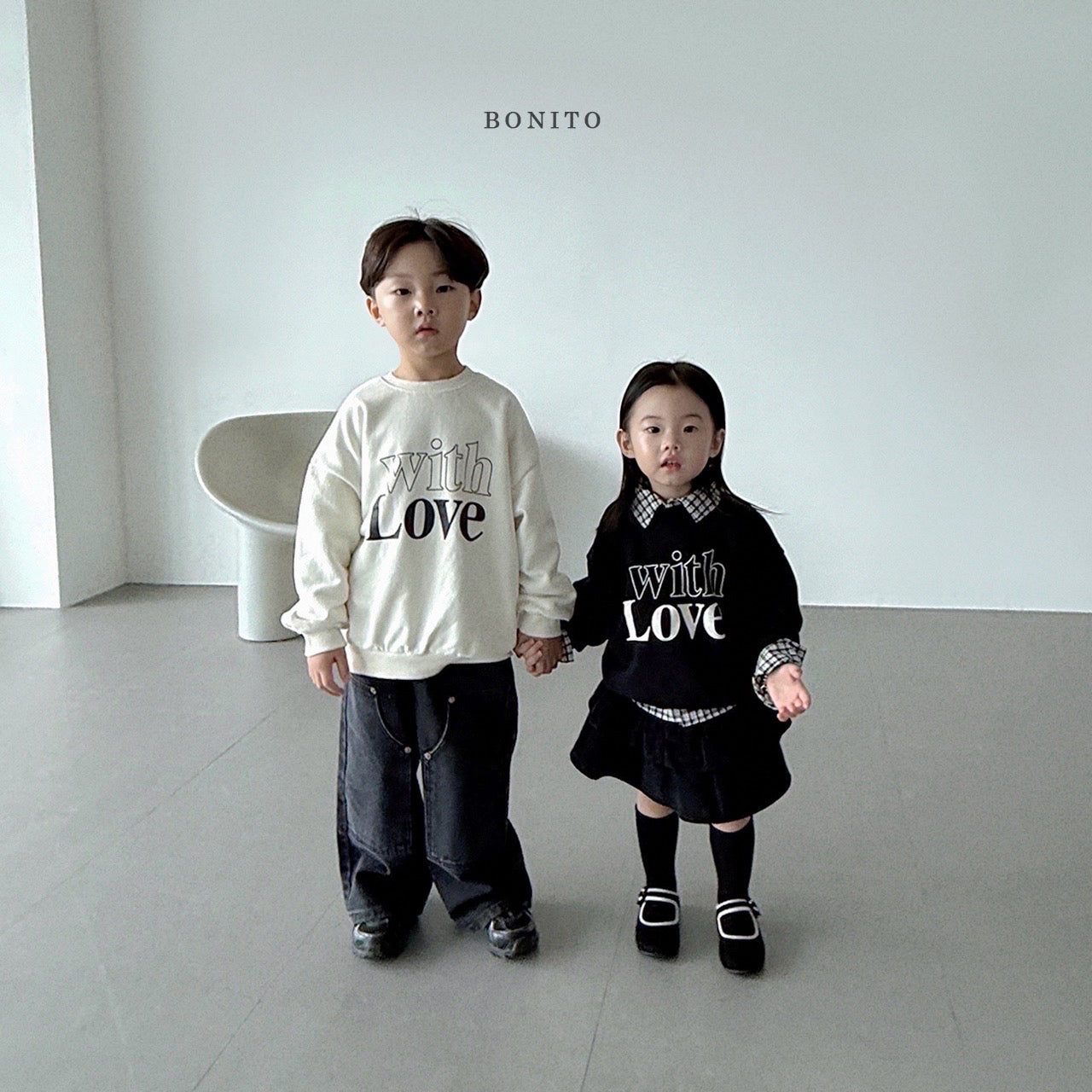 韓國童裝 25秋| BT25323 LOVE MTM (70-140CM)