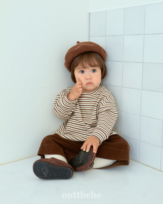 ้ๅ็ซฅ่ฃ | OT25322 Autumn Basic Stripe Tee