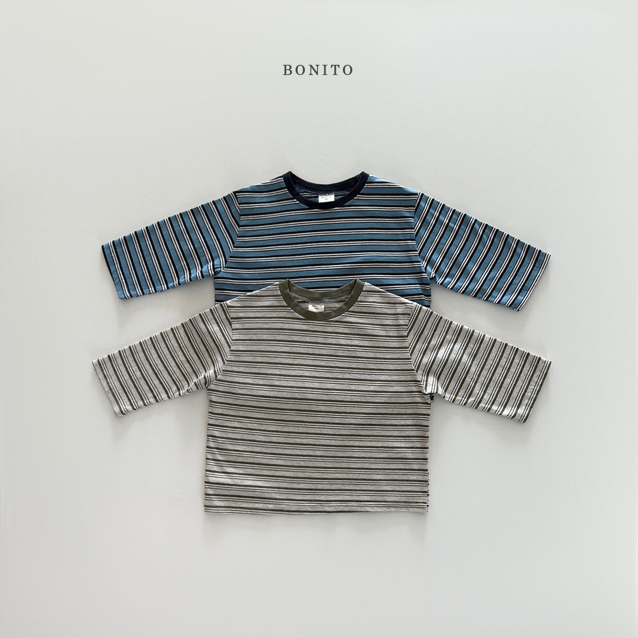 韓國童裝 25秋| BT25321 STRIPE TEE