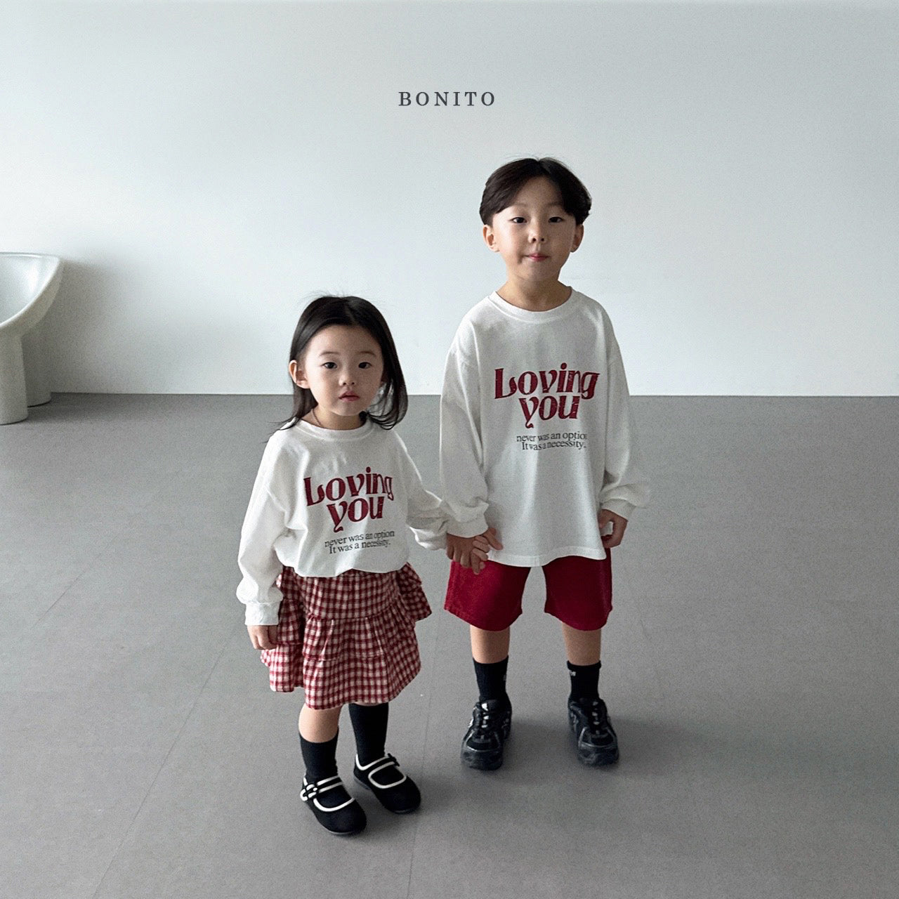 韓國童裝 25秋| BT25319 LOVING YOU TEE (70-140CM)