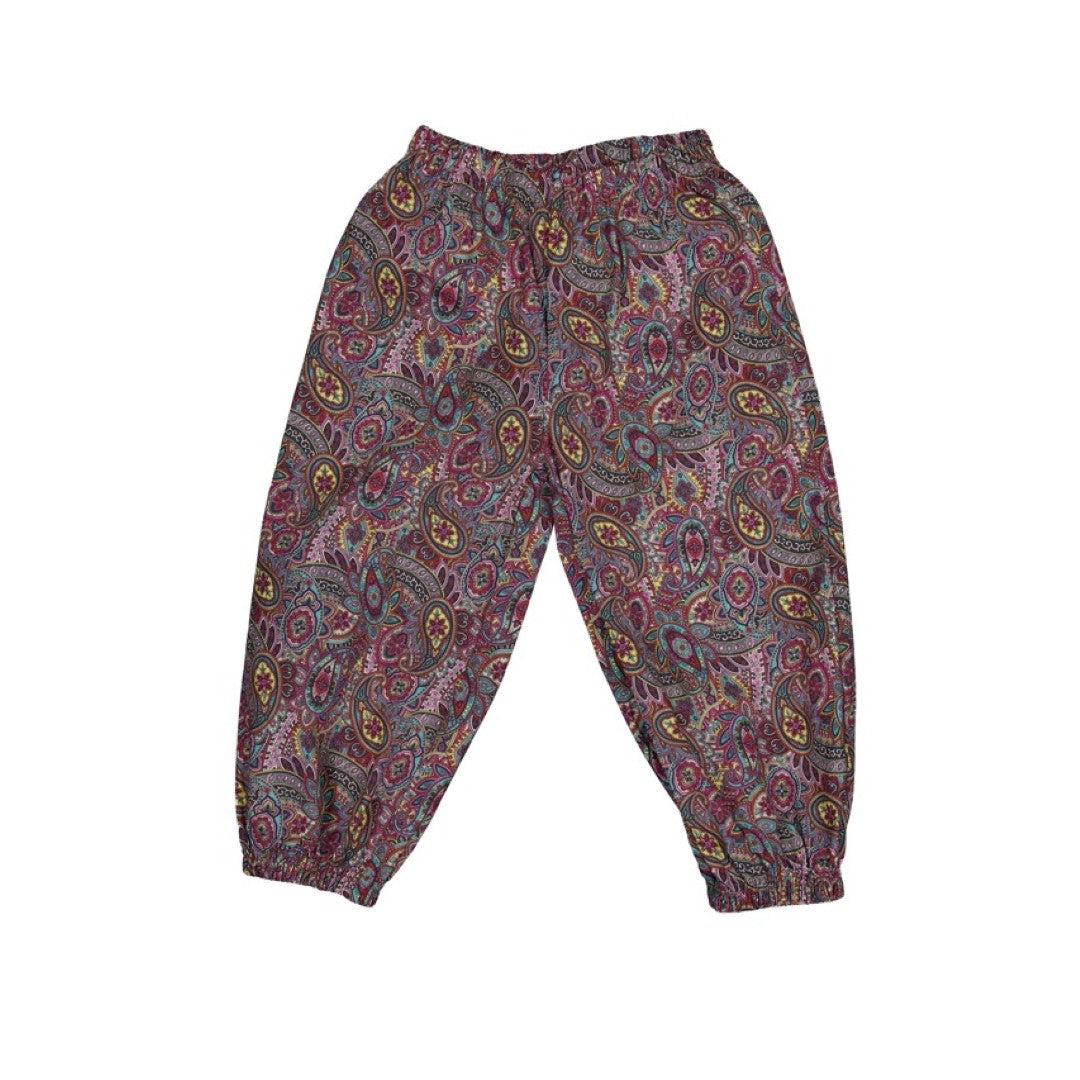 韓國童裝 26夏| LU20 Paisley Jogger Pants | 變形蟲束口褲 (80-130)