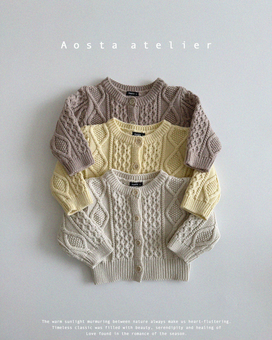 現貨▷ 韓國童裝 25春 | AO25109 CARDIGAN (2-3y)