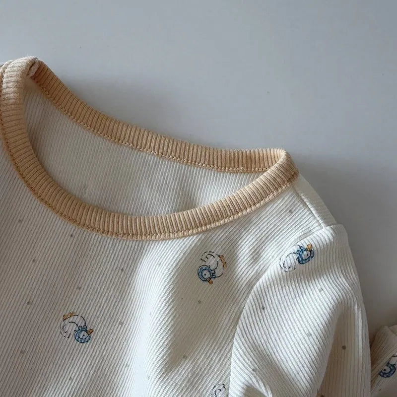 韓國童裝 26秋| HM07 Duck Loungewear Set 小鴨居家服 (12m-120)