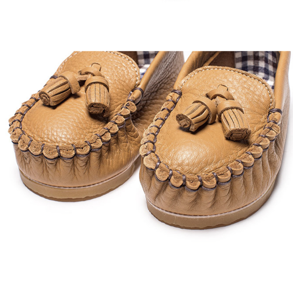 9月團) 韓國手工真皮鞋團 Loafer camel