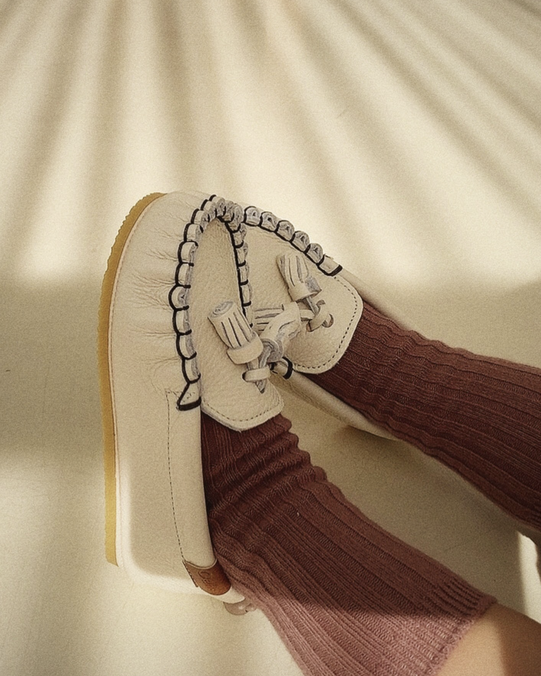 9月團) 韓國手工真皮鞋團 Loafer Cream
