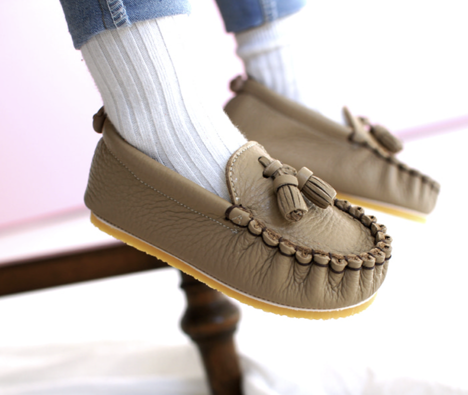 9月團) 韓國手工真皮鞋團 Loafer beige